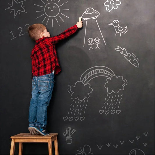 Tableau Mural  Educatif pour Enfants - Fini de dessiner ou écrire sur tous les murs de la maison.